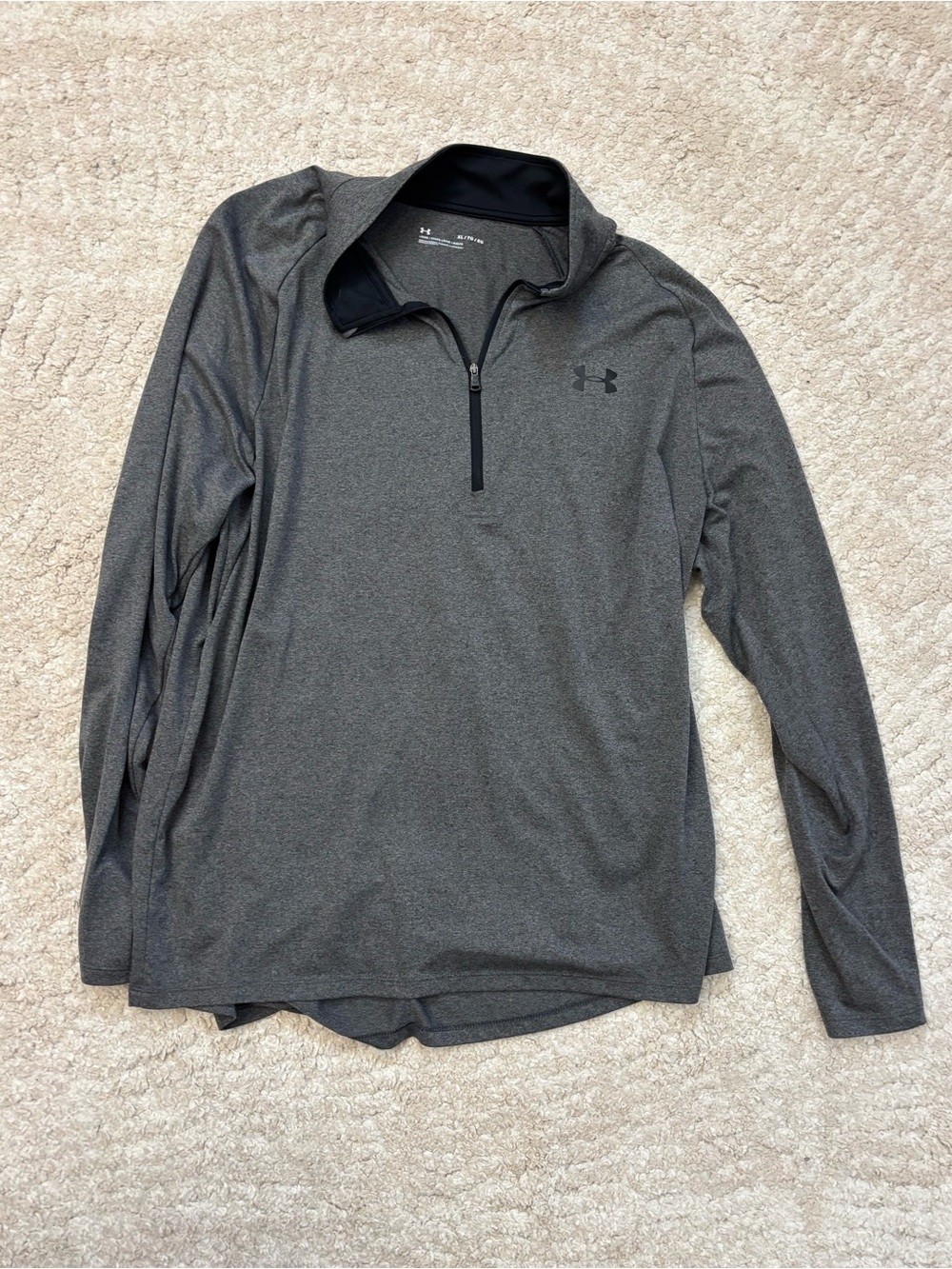 Under Armour Men's Dark Gray Quarter-Zip Performance Jacket